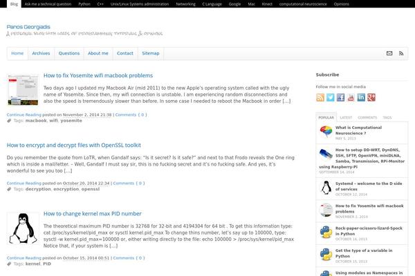 Site using Github WordPress Widget plugin