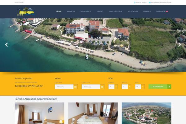 Travelo theme site design template sample