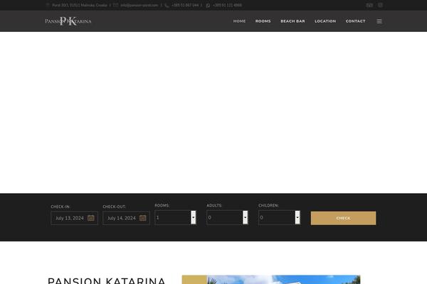 Site using Mkdf-hotel plugin