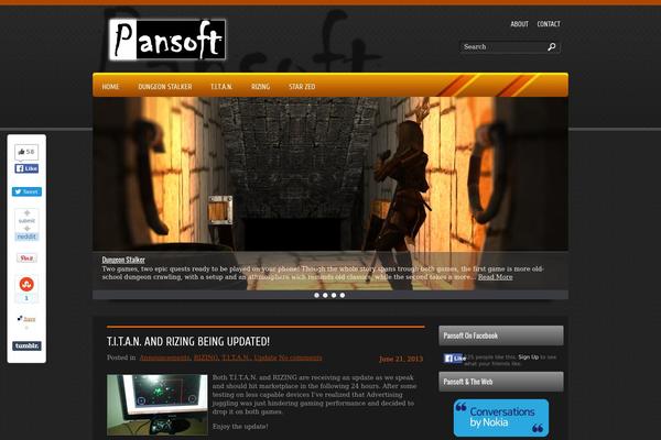 Thegame theme site design template sample