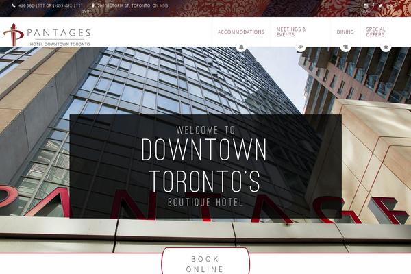 pantageshotel.com site used Pantageswp