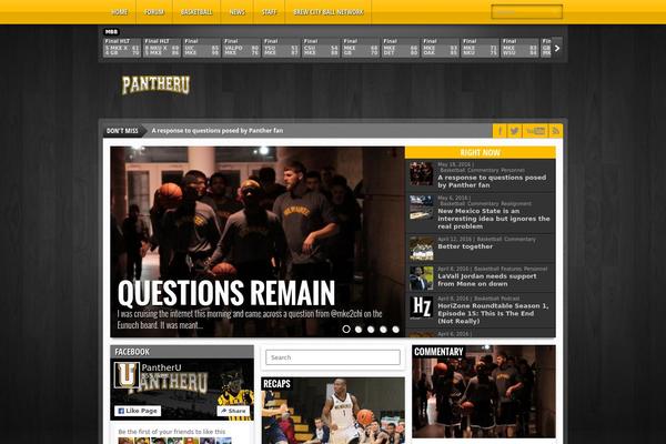 Gameday theme site design template sample