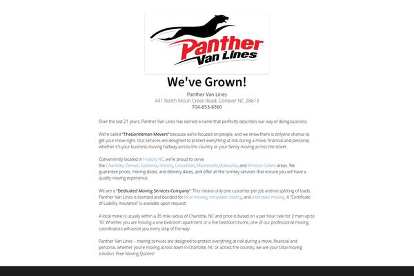 panthervanlines.com site used DMS