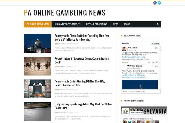MaxBlog theme site design template sample