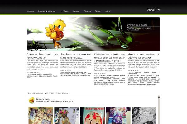 Nature theme site design template sample
