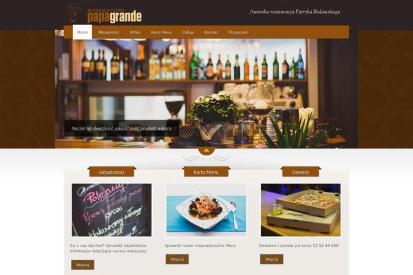 The Restaurant theme site design template sample