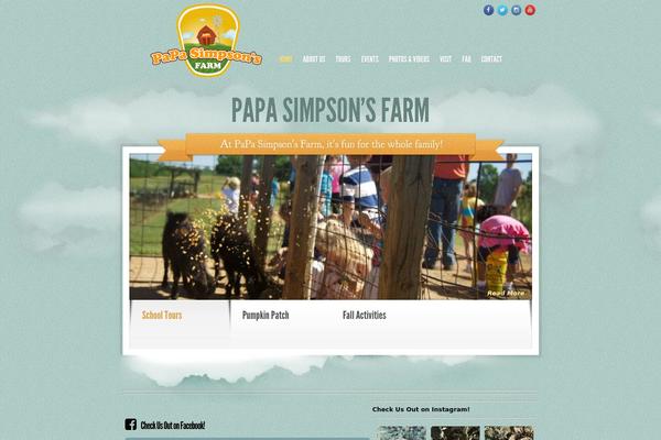 Sky theme site design template sample