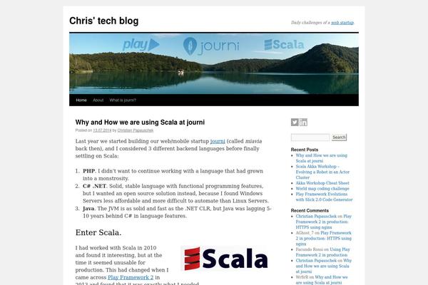 Site using EP Social Widget plugin