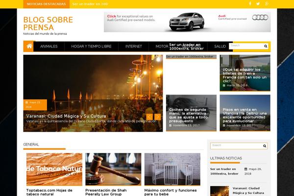 ProfitMag theme site design template sample