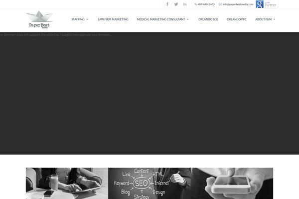 evolve theme site design template sample