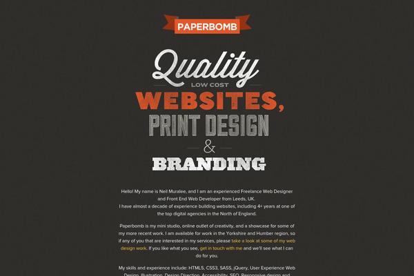 Boilerplate theme site design template sample