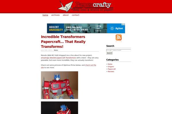 Lovecraft theme site design template sample