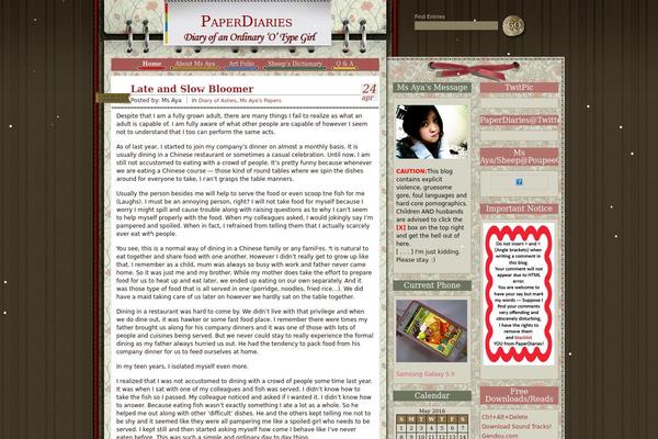 Notepad theme site design template sample