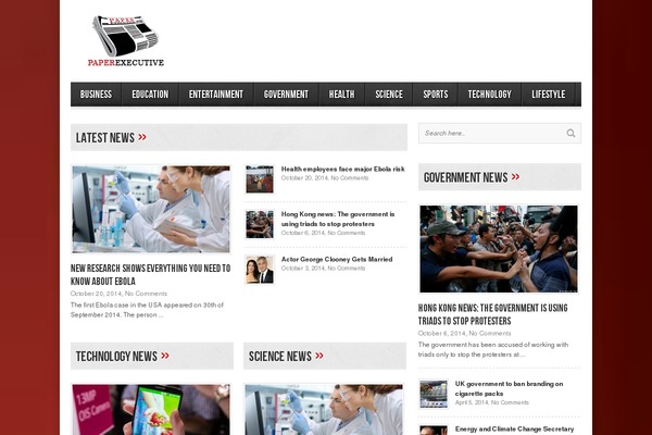 avenue theme site design template sample