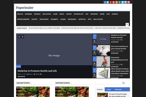 Megnet theme site design template sample