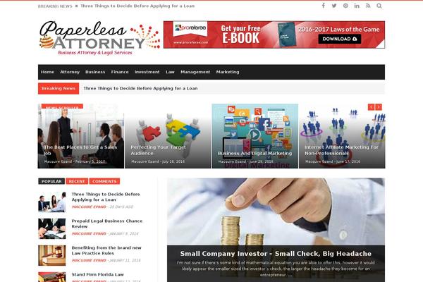 Magic Mag theme site design template sample