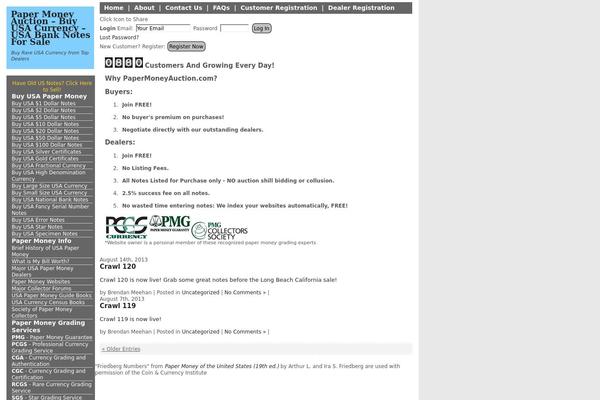 papermoneyauction.com site used bbv1