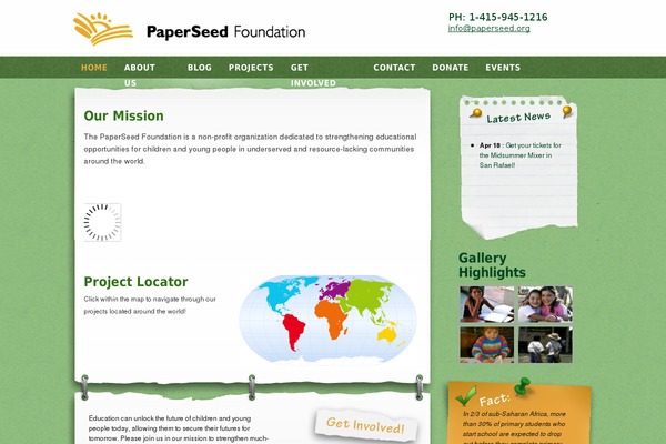 paperseed.org site used Paperseed