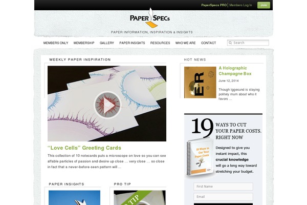 paperspecs.com site used Enzo