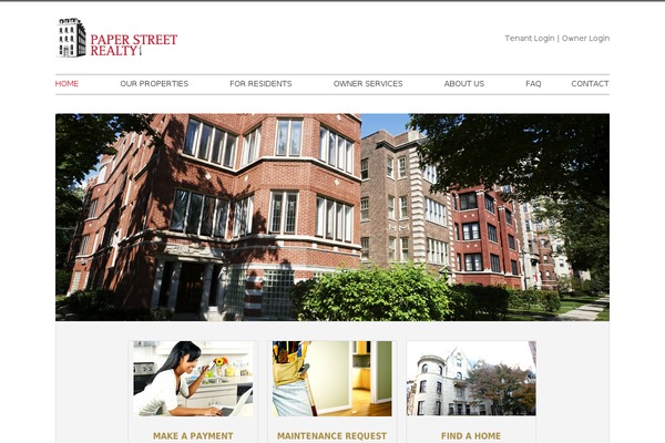 Realty theme site design template sample