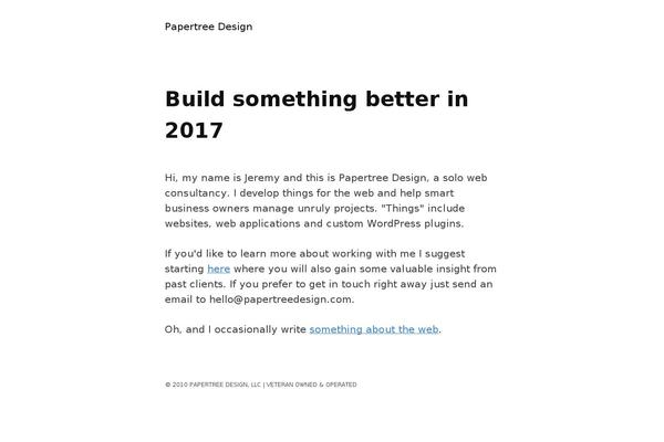 papertreedesign.com site used Planermade