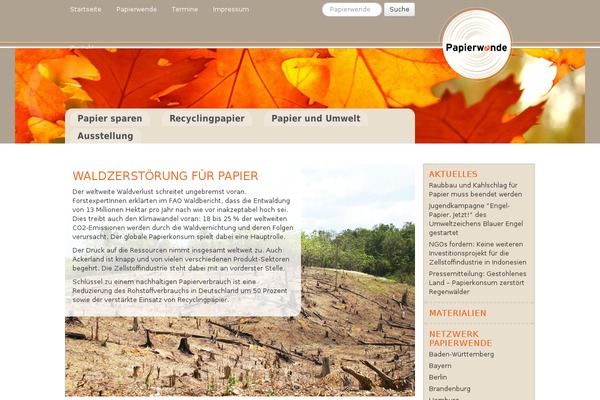 papierwende.de site used Papierwende-v2