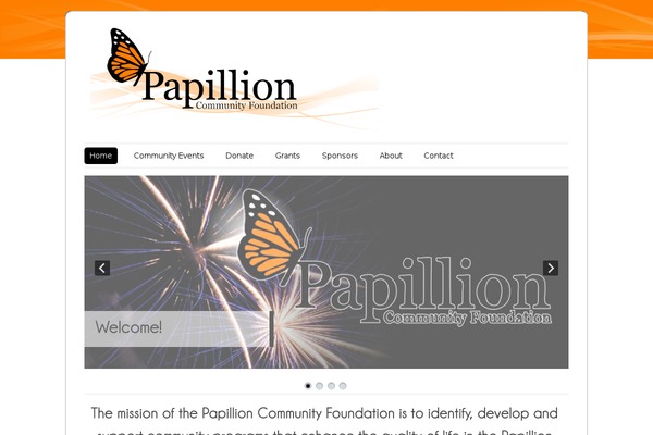 papillionfoundation.org site used Colorway Theme