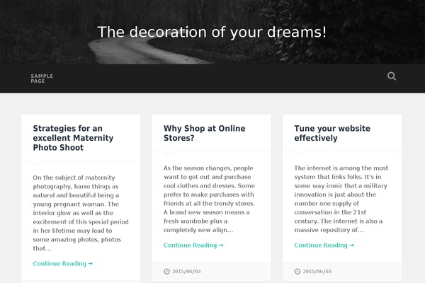 Baskerville theme site design template sample
