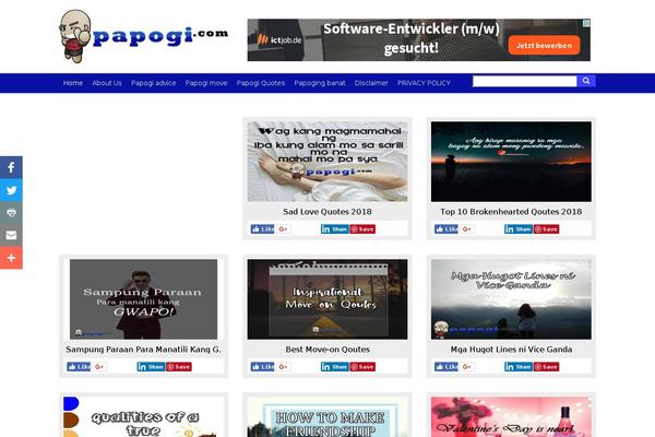 Site using WP-Paginate plugin