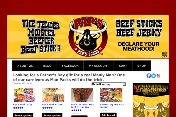 papsbeefsticks.com site used Paps2013