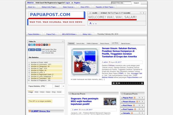 Site using Text Hover plugin