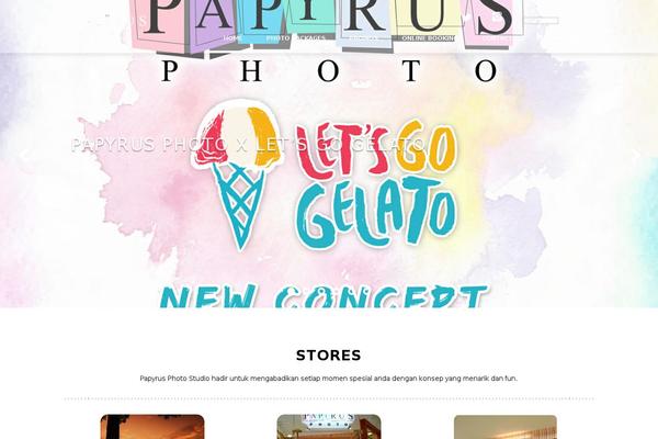 papyrus theme site design template sample