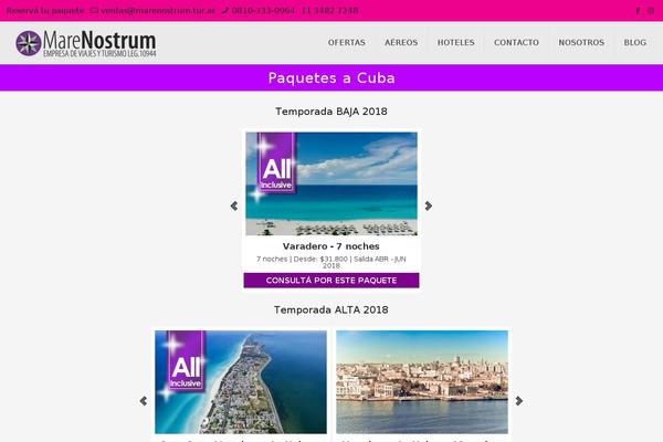 Tour Package theme site design template sample