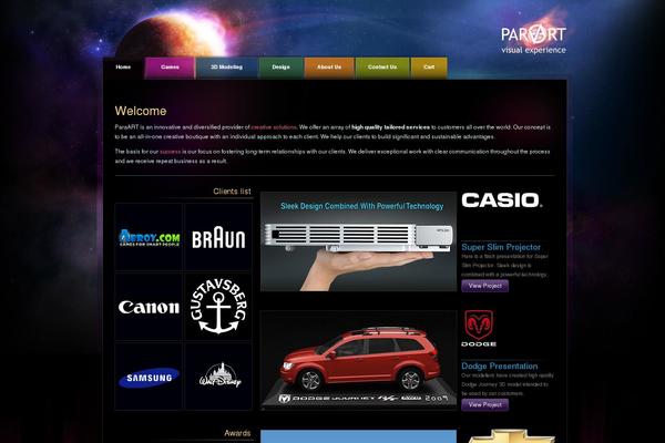 paraart.com site used Pa_theme