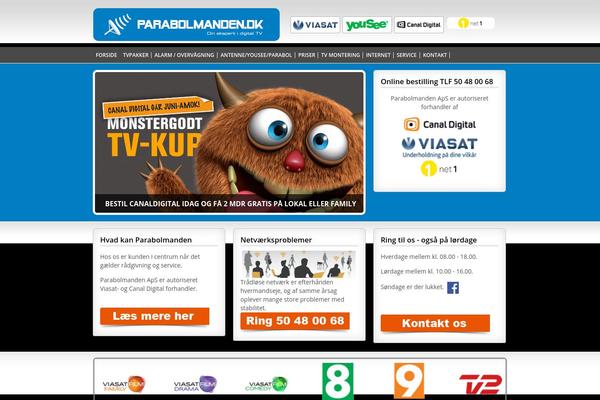 parabolmanden.dk site used Theme-unite