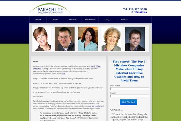 Parachute theme site design template sample