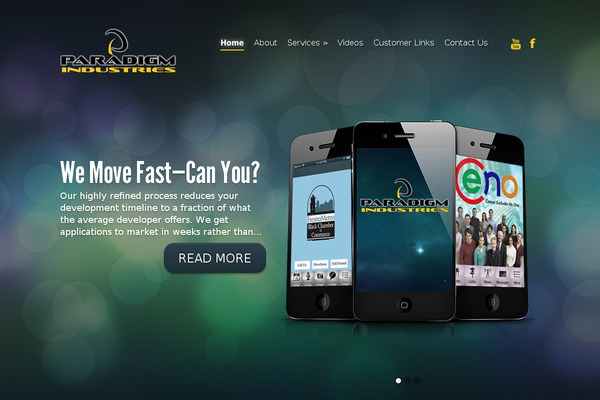 Fusion theme site design template sample