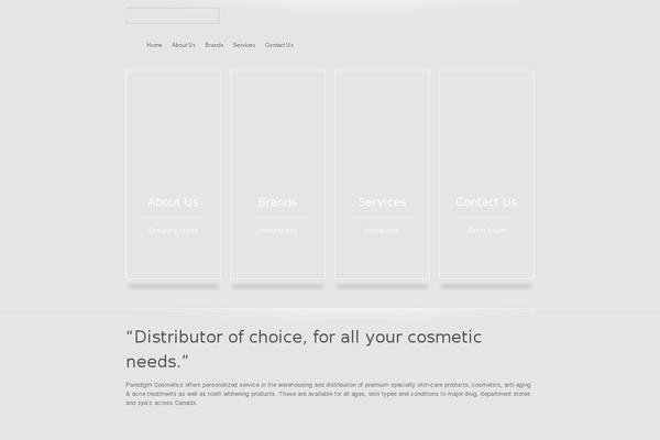 Paradigm theme site design template sample