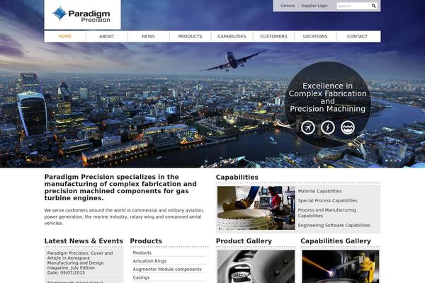 Parallax theme site design template sample