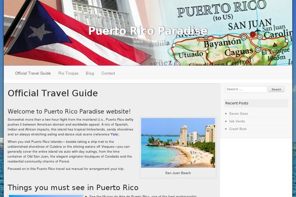 Travel Guide theme site design template sample