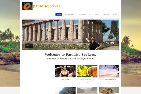 Voyage theme site design template sample