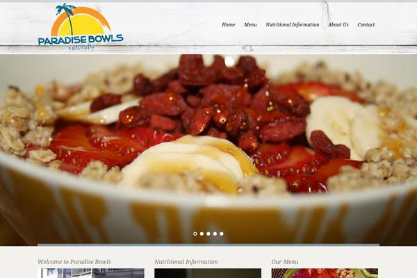paradisebowls.com site used White Rock