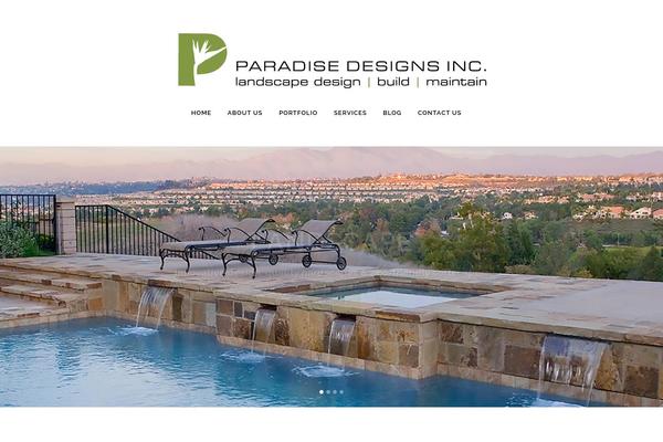 Bridge Child theme site design template sample