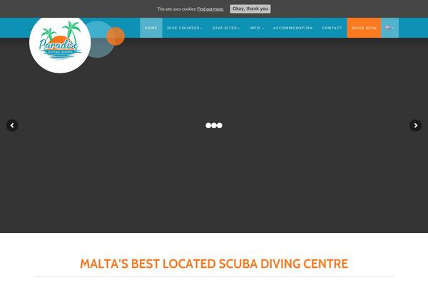paradisediving.com site used Paradise-diving