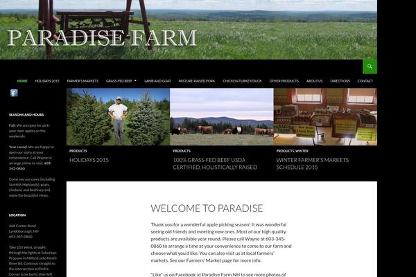 Twenty Fourteen theme site design template sample