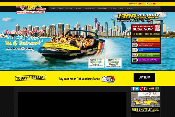paradisejetboating.com.au site used Jet-boating