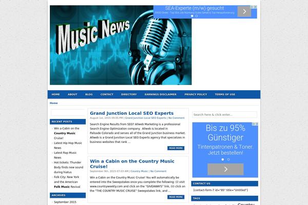 Gosense theme site design template sample