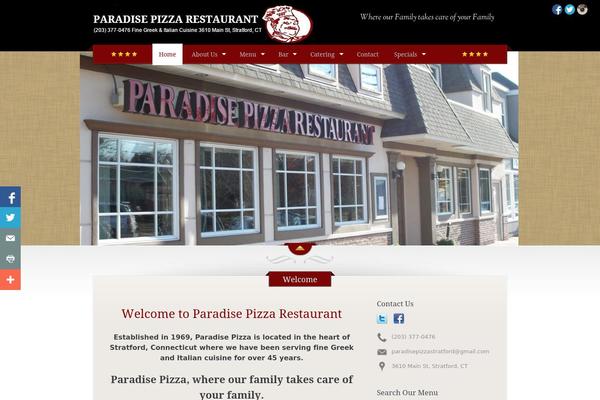 The Restaurant theme site design template sample