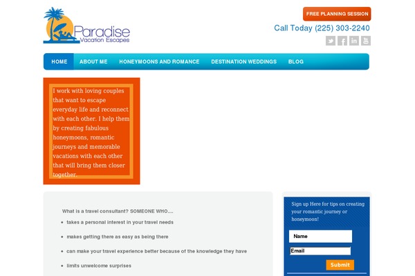 paradisevacationescapes.com site used Paradaise