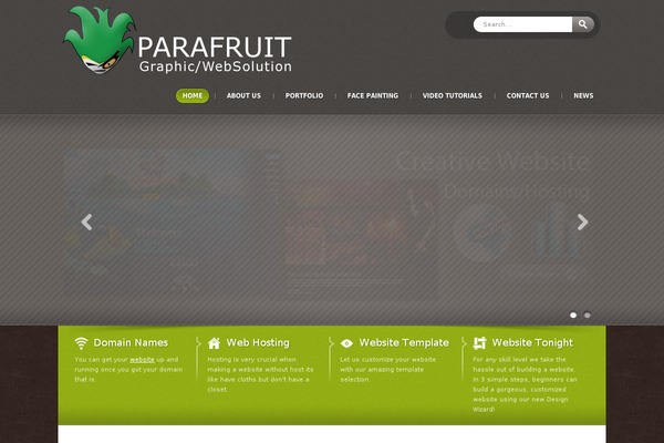 Lunar theme site design template sample